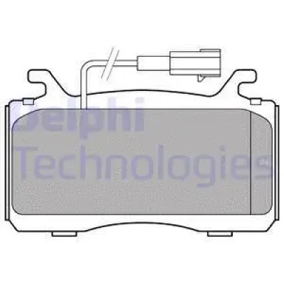 LP3310 DELPHI Комплект тормозных колодок, дисковый тормоз