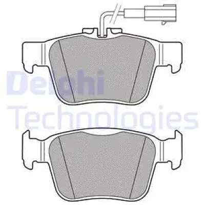 LP3311 DELPHI Комплект тормозных колодок, дисковый тормоз