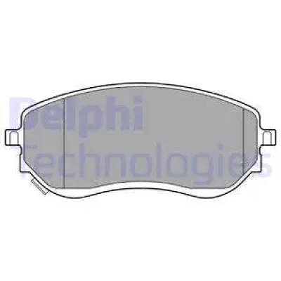 Комплект тормозных колодок, дисковый тормоз DELPHI LP3401