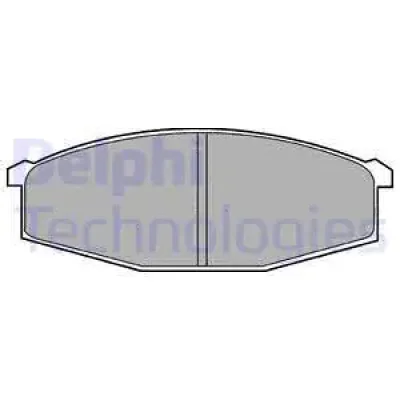 LP373 DELPHI Комплект тормозных колодок, дисковый тормоз