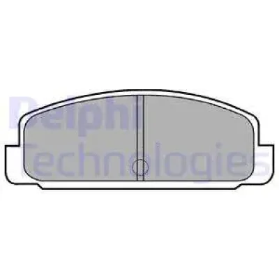 LP401 DELPHI Комплект тормозных колодок, дисковый тормоз