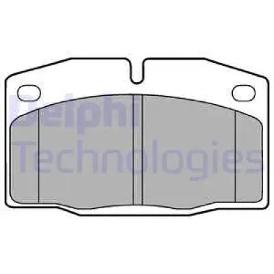 LP415 DELPHI Комплект тормозных колодок, дисковый тормоз