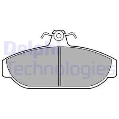 LP437 DELPHI Комплект тормозных колодок, дисковый тормоз