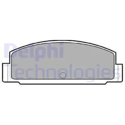 LP450 DELPHI Комплект тормозных колодок, дисковый тормоз