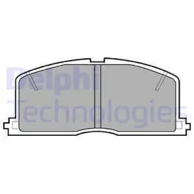 LP460 DELPHI Комплект тормозных колодок, дисковый тормоз