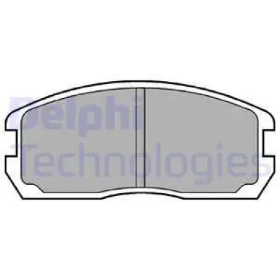 LP467 DELPHI Комплект тормозных колодок, дисковый тормоз