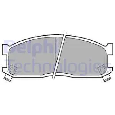 LP530 DELPHI Комплект тормозных колодок, дисковый тормоз