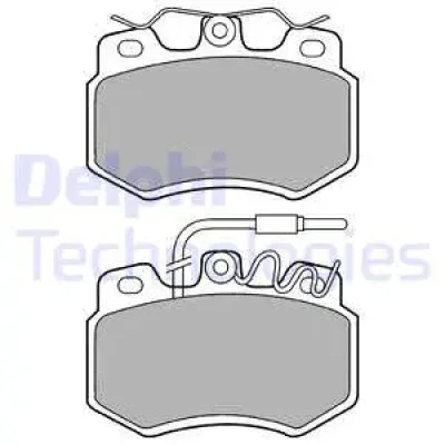 LP536 DELPHI Комплект тормозных колодок, дисковый тормоз