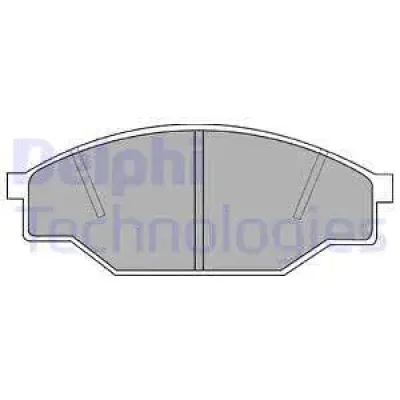 LP538 DELPHI Комплект тормозных колодок, дисковый тормоз