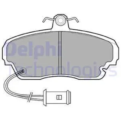 LP558 DELPHI Комплект тормозных колодок, дисковый тормоз