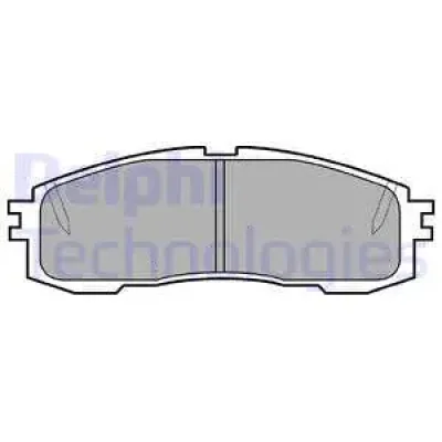 LP577 DELPHI Комплект тормозных колодок, дисковый тормоз