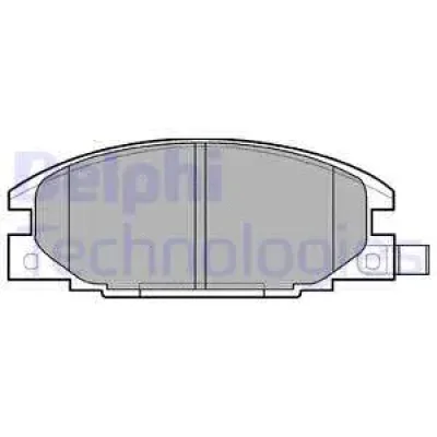 LP629 DELPHI Комплект тормозных колодок, дисковый тормоз