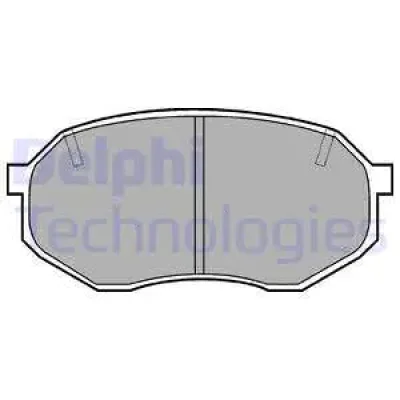 LP630 DELPHI Комплект тормозных колодок, дисковый тормоз
