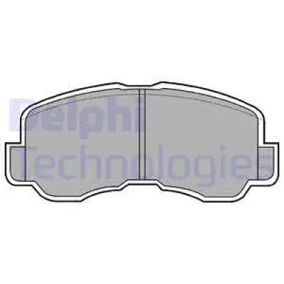 LP640 DELPHI Комплект тормозных колодок, дисковый тормоз