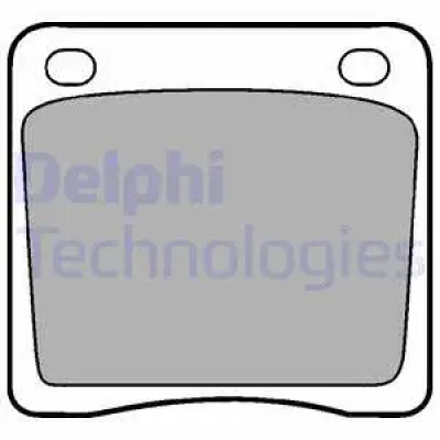 LP65 DELPHI Комплект тормозных колодок, дисковый тормоз