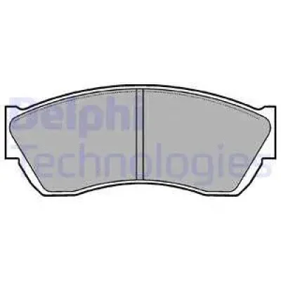 LP676 DELPHI Комплект тормозных колодок, дисковый тормоз
