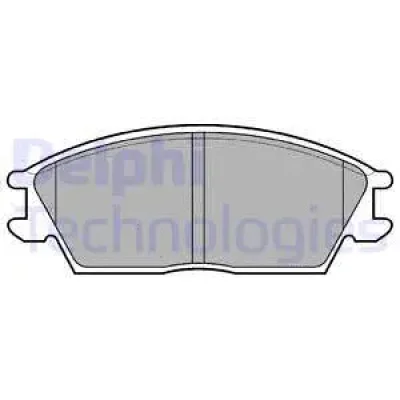 LP704 DELPHI Комплект тормозных колодок, дисковый тормоз