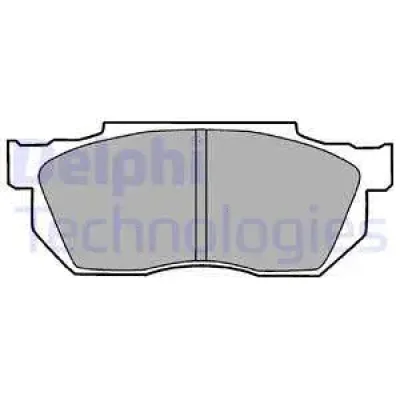 LP720 DELPHI Комплект тормозных колодок, дисковый тормоз