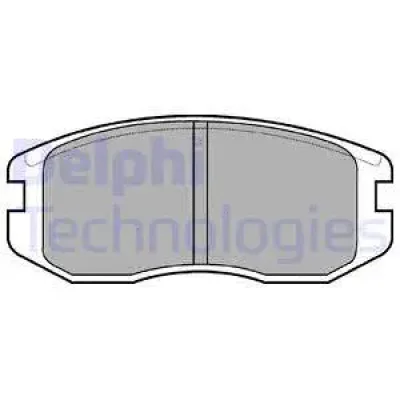 LP736 DELPHI Комплект тормозных колодок, дисковый тормоз
