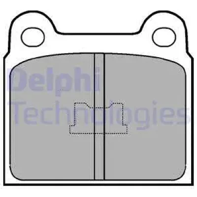 LP76 DELPHI Комплект тормозных колодок, дисковый тормоз
