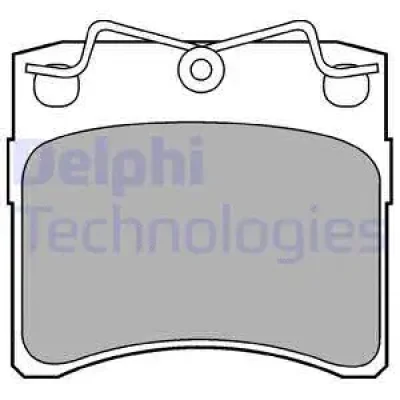 Комплект тормозных колодок, дисковый тормоз DELPHI LP785