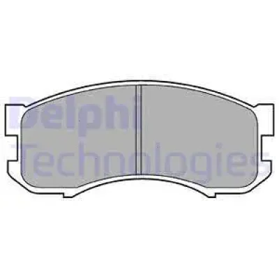 LP800 DELPHI Комплект тормозных колодок, дисковый тормоз