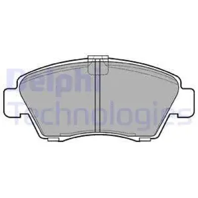 LP810 DELPHI Комплект тормозных колодок, дисковый тормоз