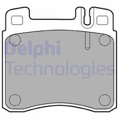 LP840 DELPHI Комплект тормозных колодок, дисковый тормоз