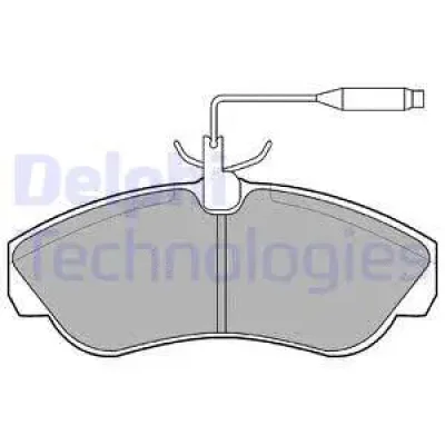 LP878 DELPHI Комплект тормозных колодок, дисковый тормоз