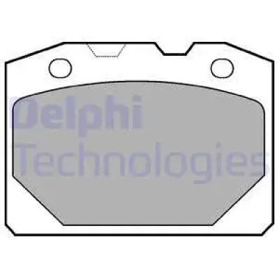 Комплект тормозных колодок, дисковый тормоз DELPHI LP92