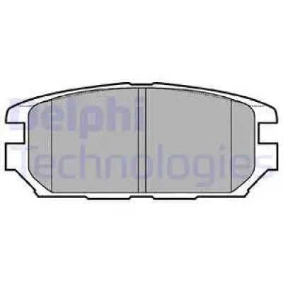 LP921 DELPHI Комплект тормозных колодок, дисковый тормоз
