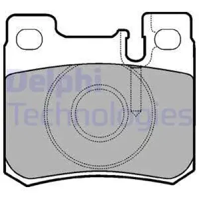 LP947 DELPHI Комплект тормозных колодок, дисковый тормоз