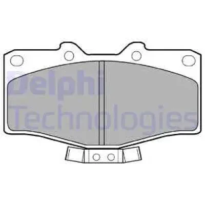 LP951 DELPHI Комплект тормозных колодок, дисковый тормоз