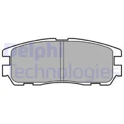 Комплект тормозных колодок, дисковый тормоз DELPHI LP965