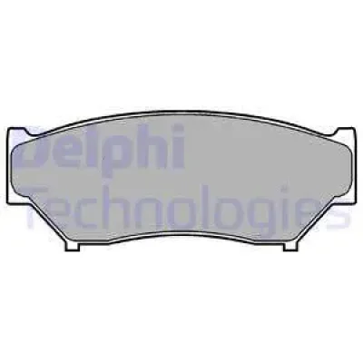 LP967 DELPHI Комплект тормозных колодок, дисковый тормоз