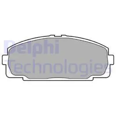 Комплект тормозных колодок, дисковый тормоз DELPHI LP989