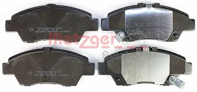 Комплект тормозных колодок, дисковый тормоз METZGER 1170367