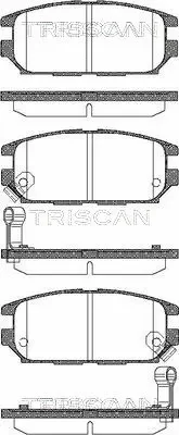 Комплект тормозных колодок, дисковый тормоз TRISCAN 8110 42014
