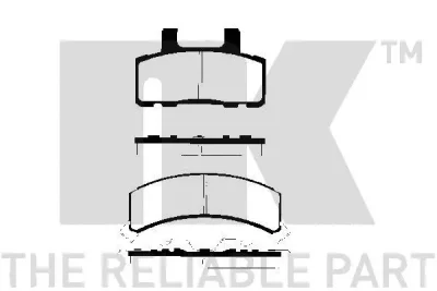 229210 NK Комплект тормозных колодок, дисковый тормоз