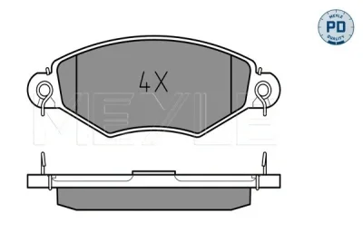 Комплект тормозных колодок, дисковый тормоз MEYLE 025 219 8018/PD