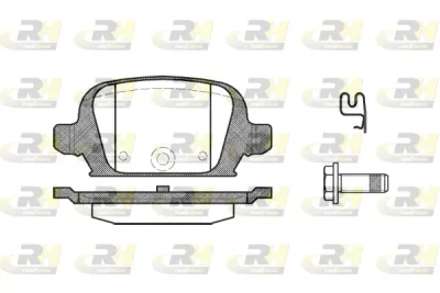 2835.02 ROADHOUSE Комплект тормозных колодок, дисковый тормоз