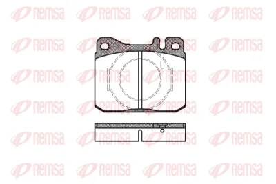 Комплект тормозных колодок, дисковый тормоз REMSA 0010.40