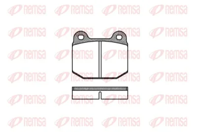 0014.00 REMSA Комплект тормозных колодок, дисковый тормоз