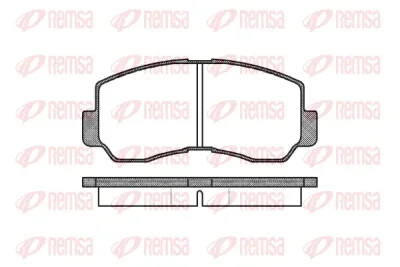 0094.40 REMSA Комплект тормозных колодок, дисковый тормоз