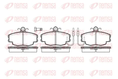 0141.02 REMSA Комплект тормозных колодок, дисковый тормоз