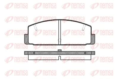 0179.10 REMSA Комплект тормозных колодок, дисковый тормоз