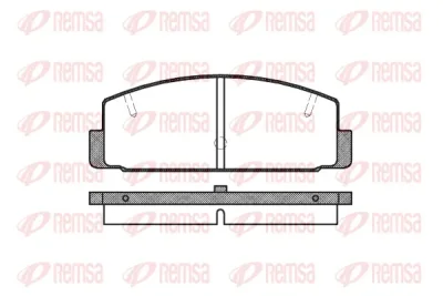 0179.20 REMSA Комплект тормозных колодок, дисковый тормоз