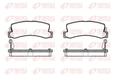 0214.04 REMSA Комплект тормозных колодок, дисковый тормоз