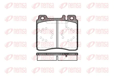 0420.00 REMSA Комплект тормозных колодок, дисковый тормоз
