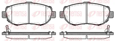 0456.14 REMSA Комплект тормозных колодок, дисковый тормоз